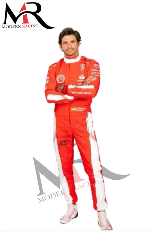 2023 Carlos Sianz Scuderia Ferrari Las vegas  Replica f1 Suit