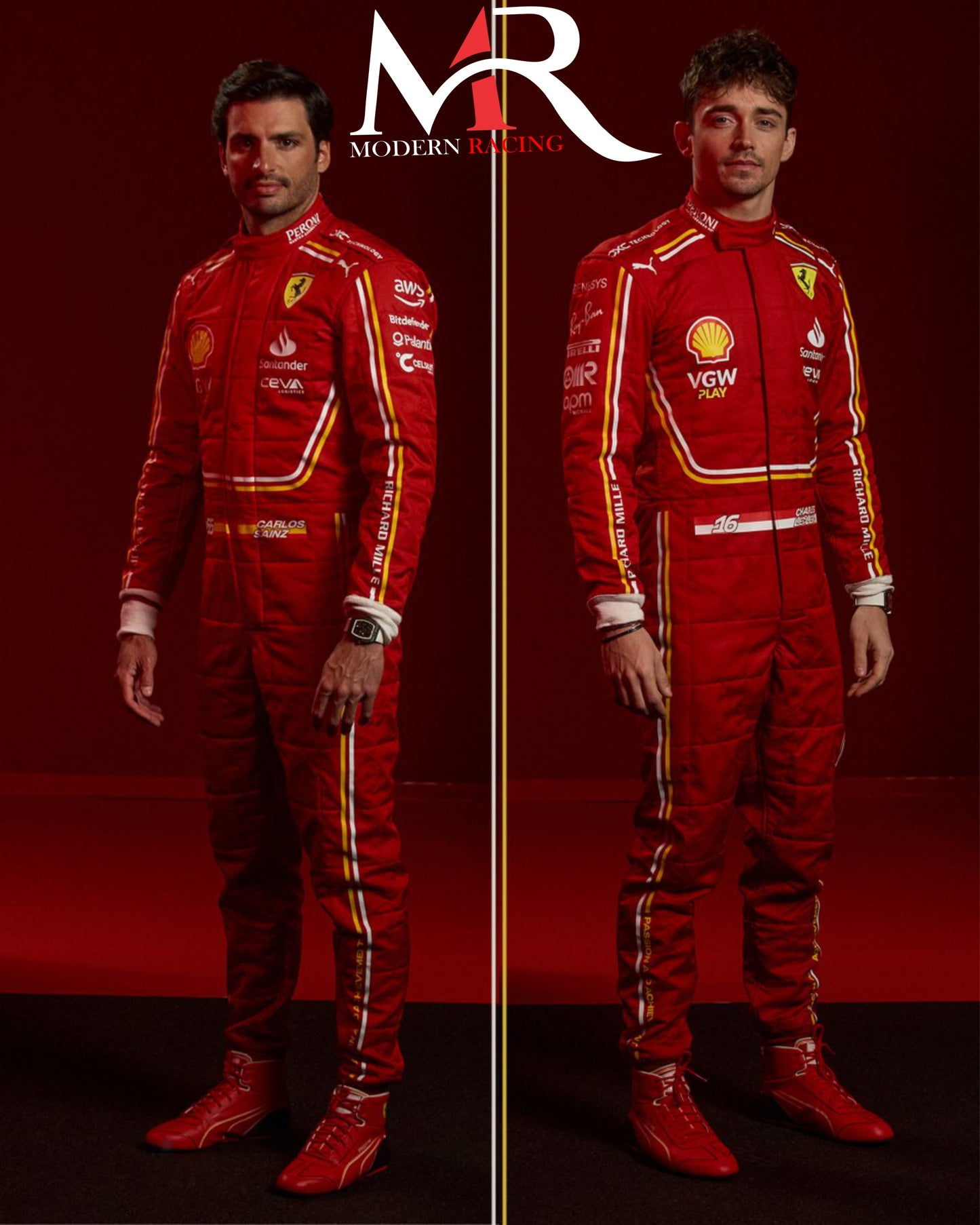 CHARLES LECLERC RACING SUIT 2024