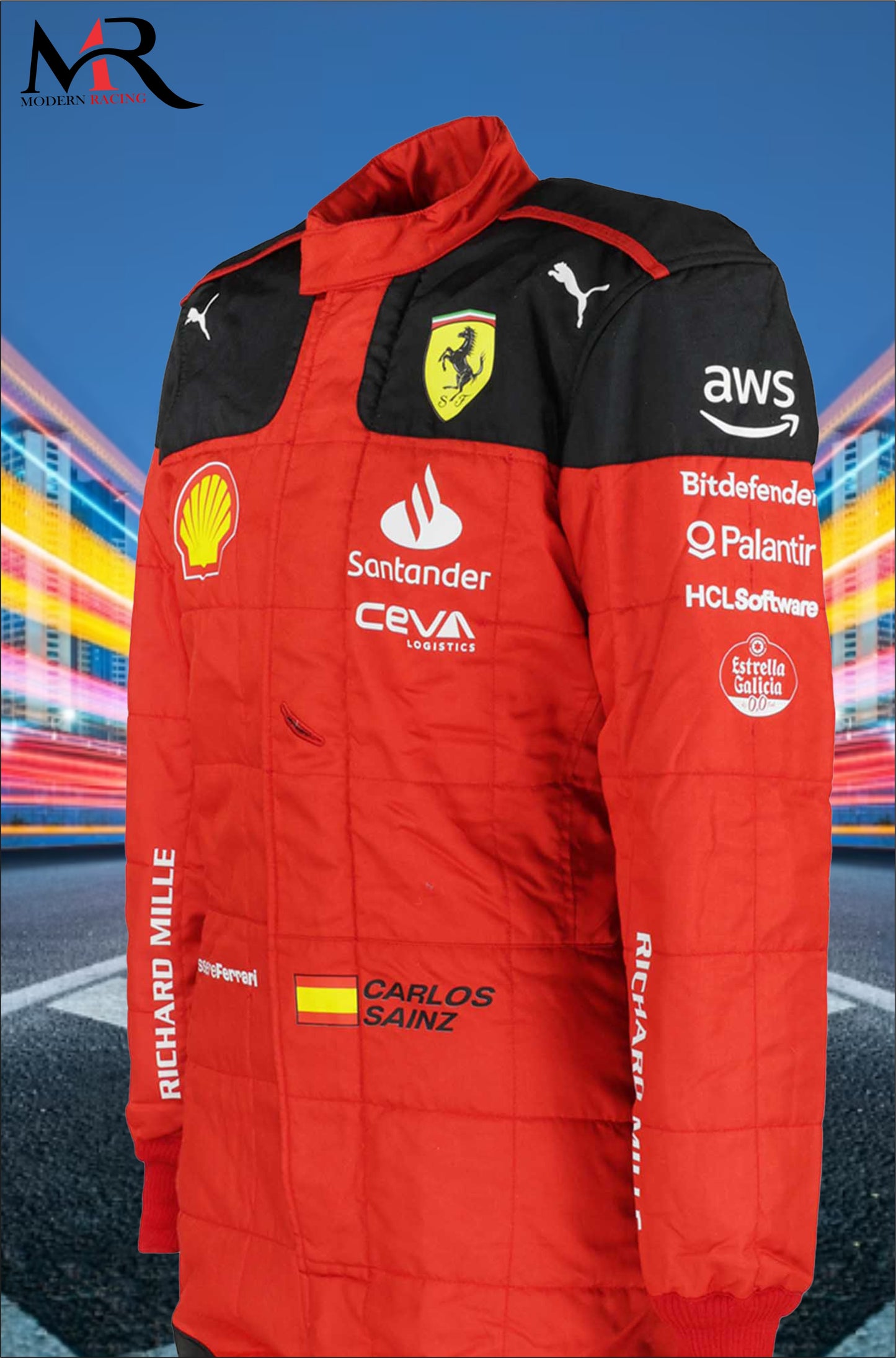 F1 Carlos Sianz 2023 Model Ferrari Suit