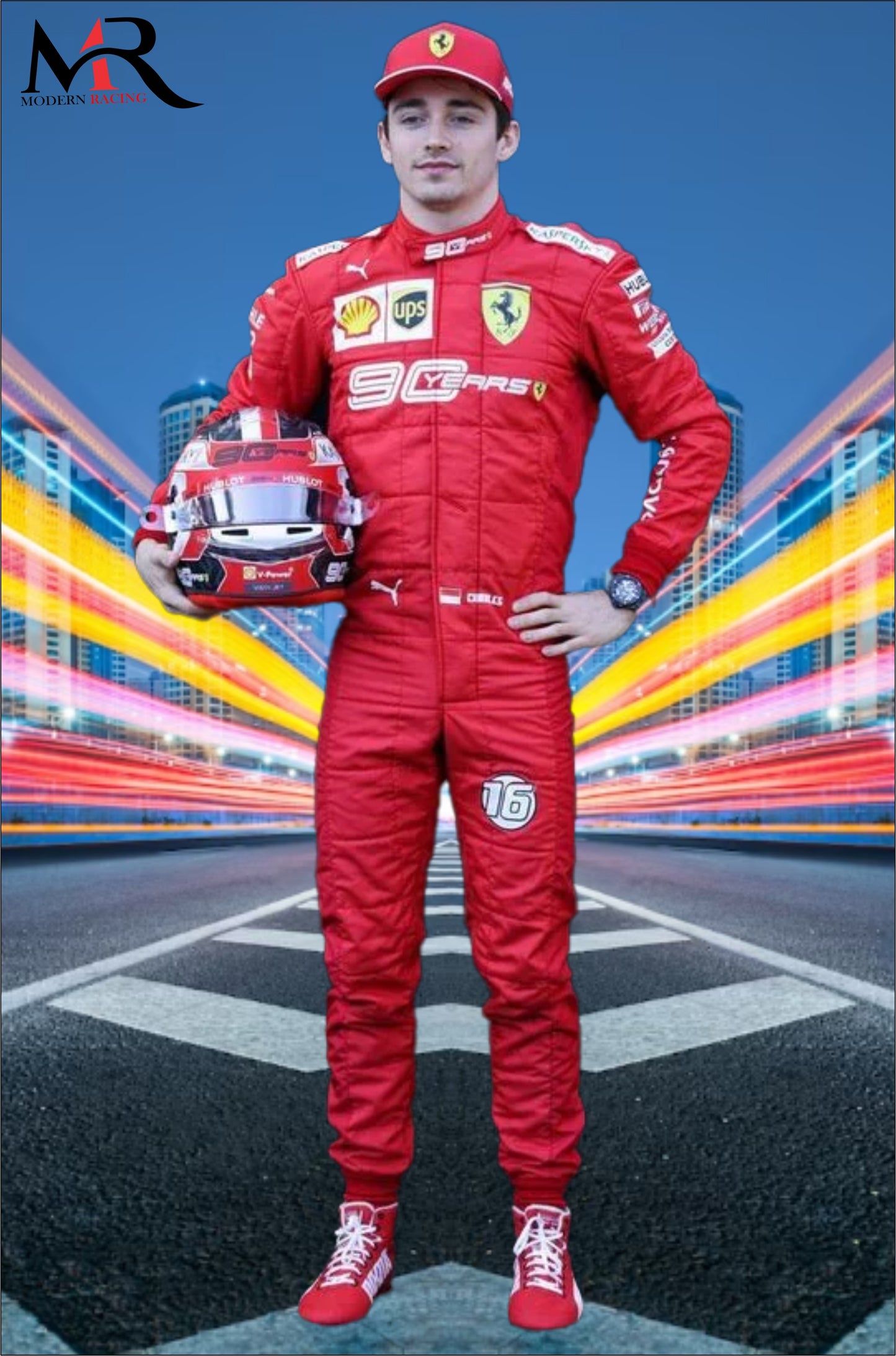 Charles Leclerc 2019 Ferrari 90 Years Race Suit