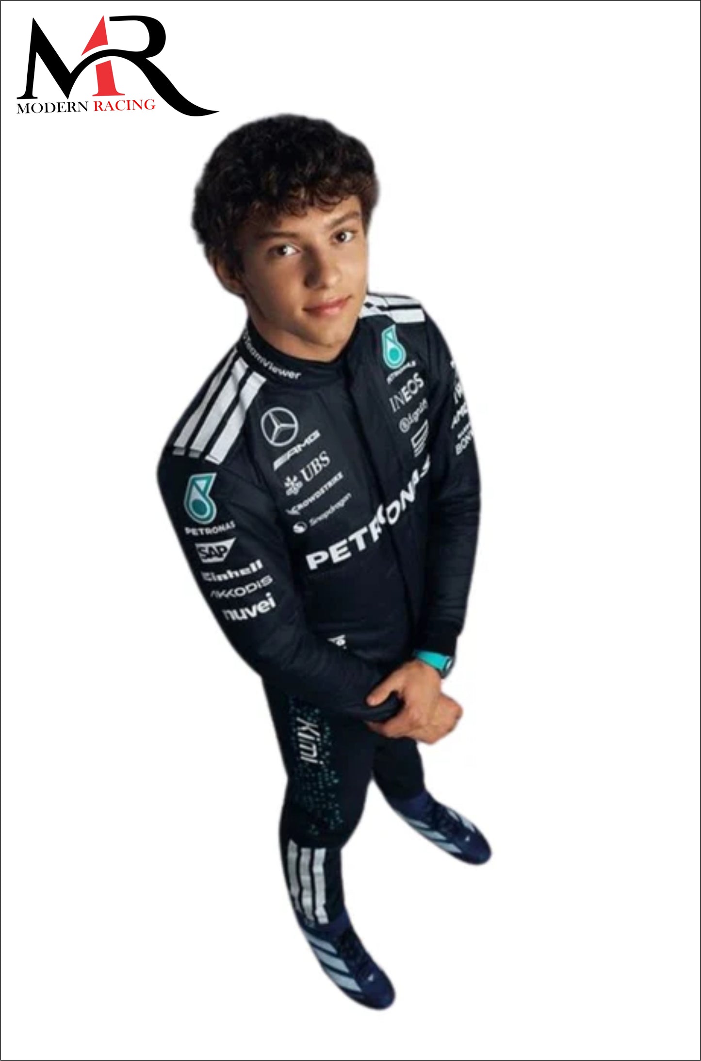 KIMI ANTONELLI MERCEDES F1 SUIT 2025