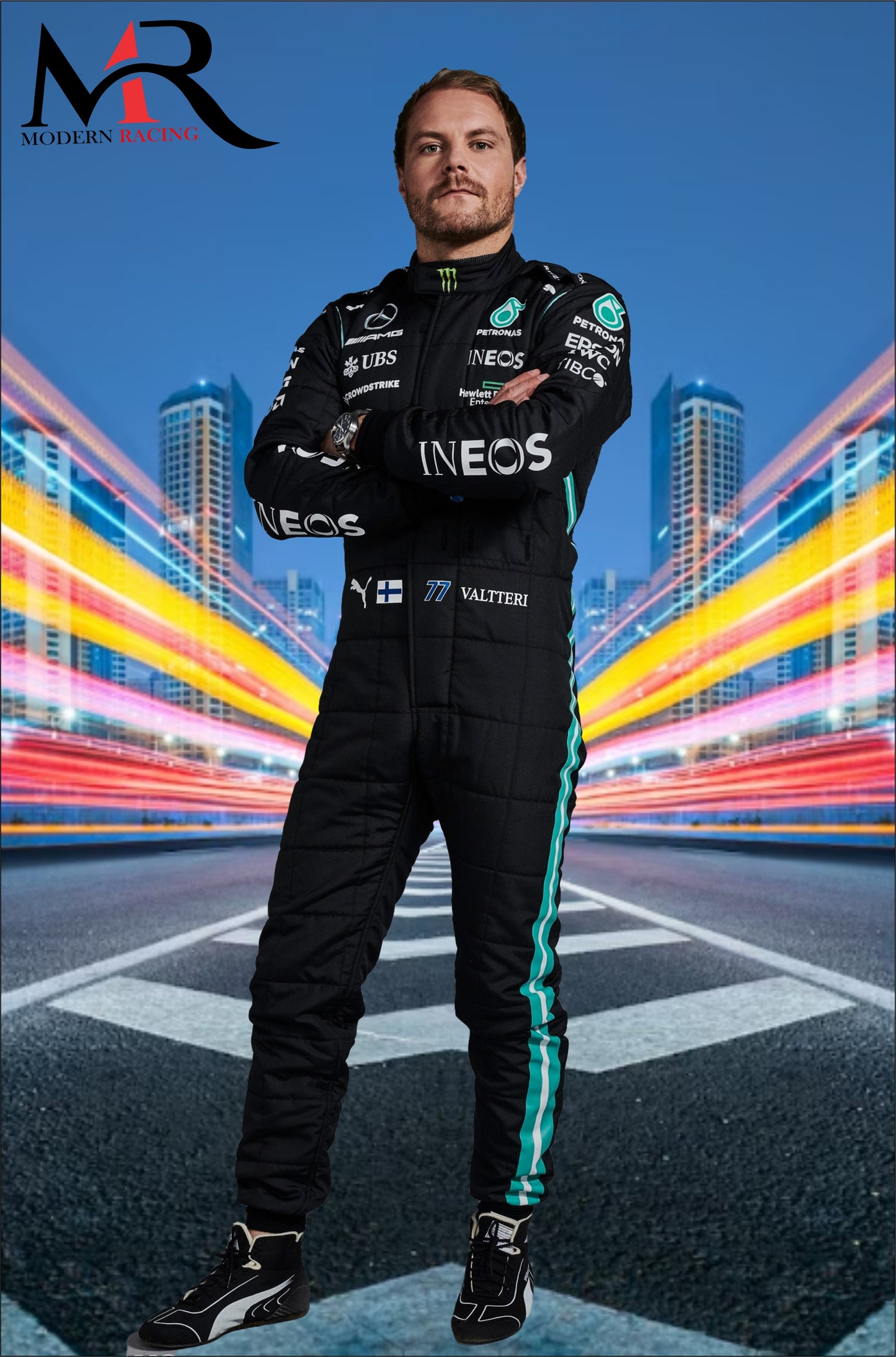 F1 Valtteri Bottas Mercedes AMG 2021 Race Suit