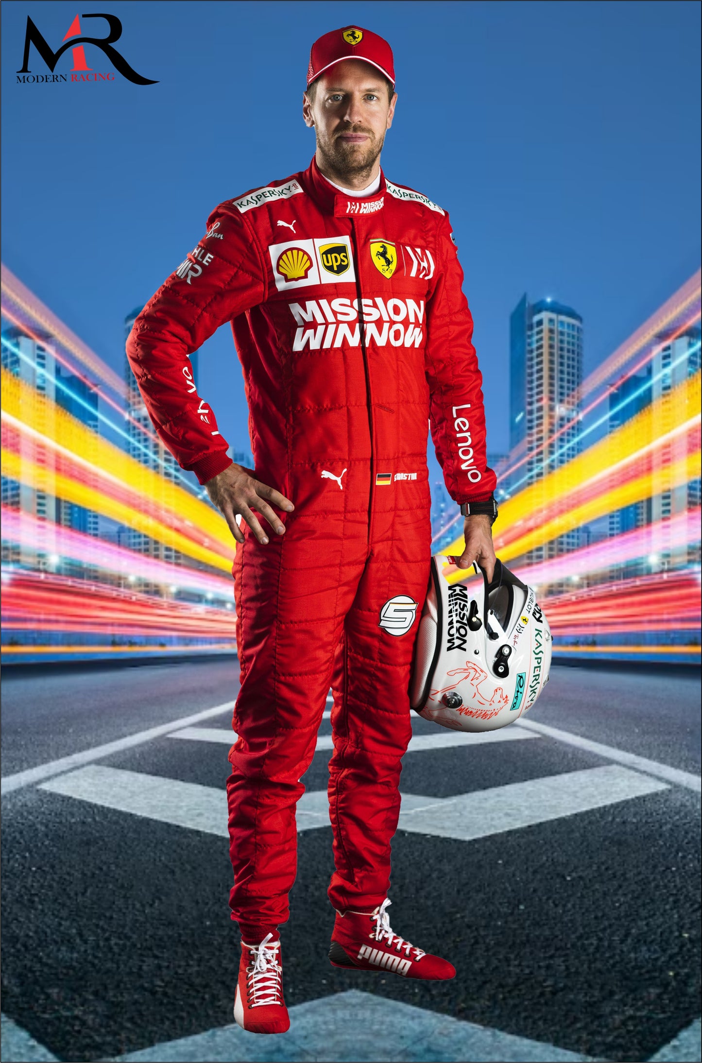 Sebastian Vettel 2019 Scuderia Ferrari Race Suit