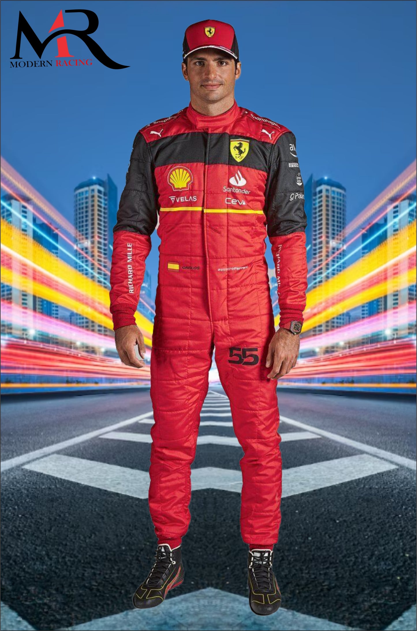 F1 Carlos Sainz 2022 Model Ferrar Suit