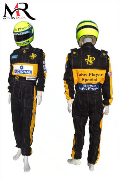 F1 Ayrton Senna Embroidery Suit 1985 Model