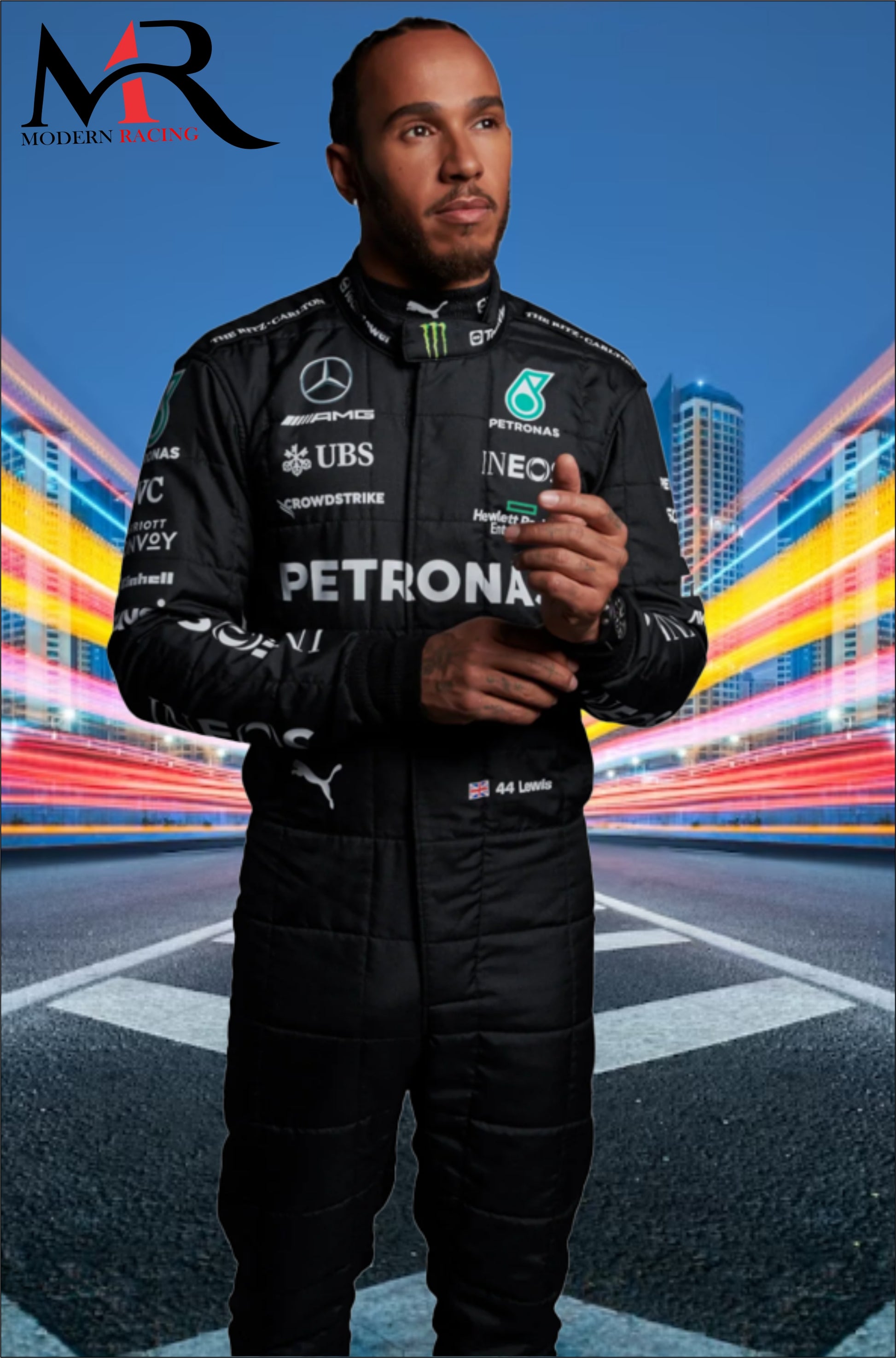 F1 Lewis Hamilton Mercedes AMG 2023 Suit || MODERN RACING – Modern Racing