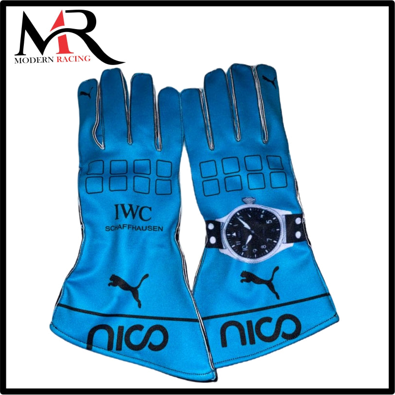 NICO ROSBERG SIGNED MERCEDES REPLICA GLOVES 2016