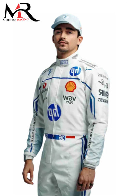 CHARLES LECLERC MONACO GP F1 FERRARI SUIT 2025