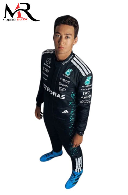 George Russell Mercedes F1 Suit 2025