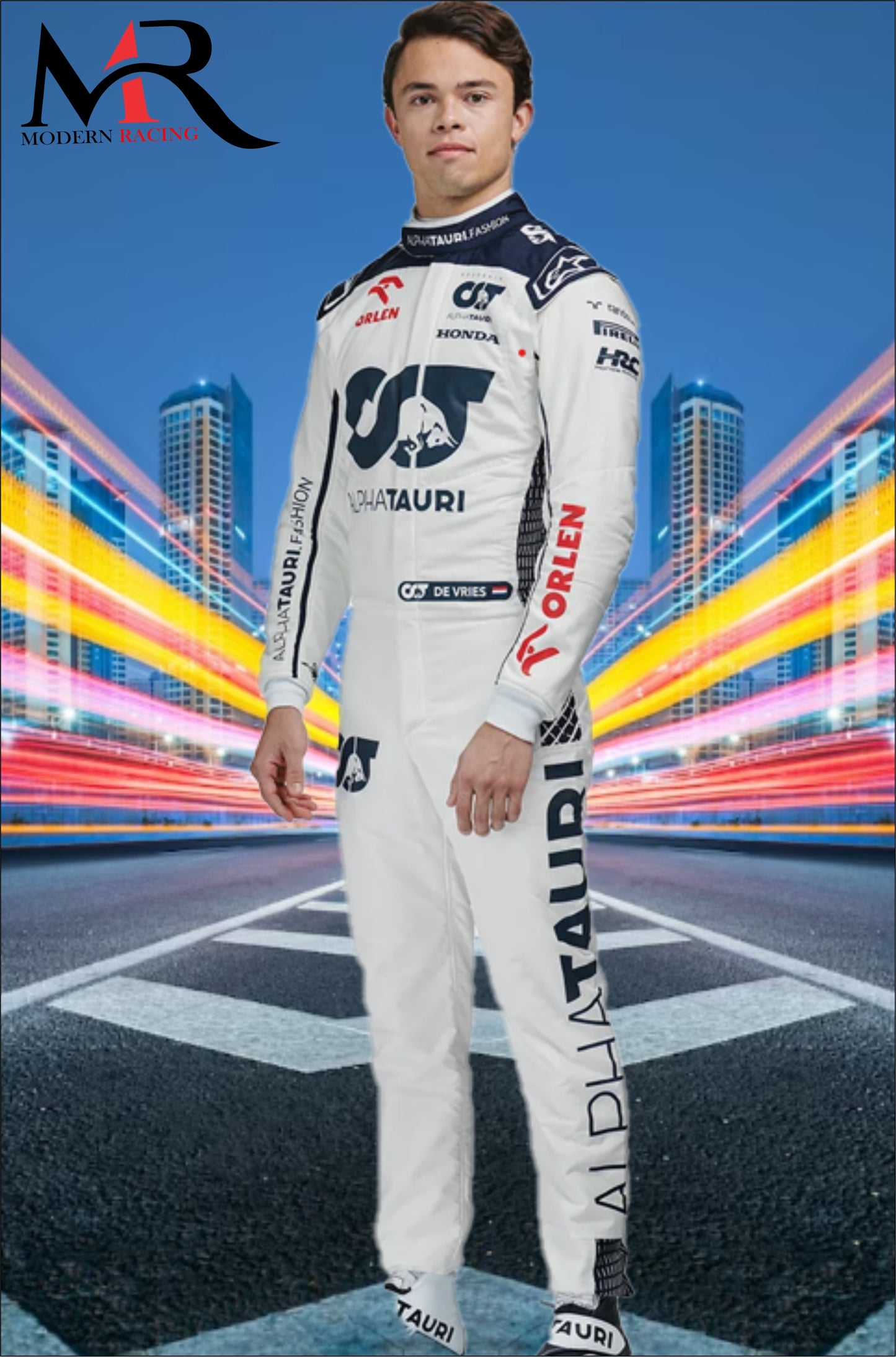 F1  Nyck De Vries AlphaTauri 2023 Model Suit