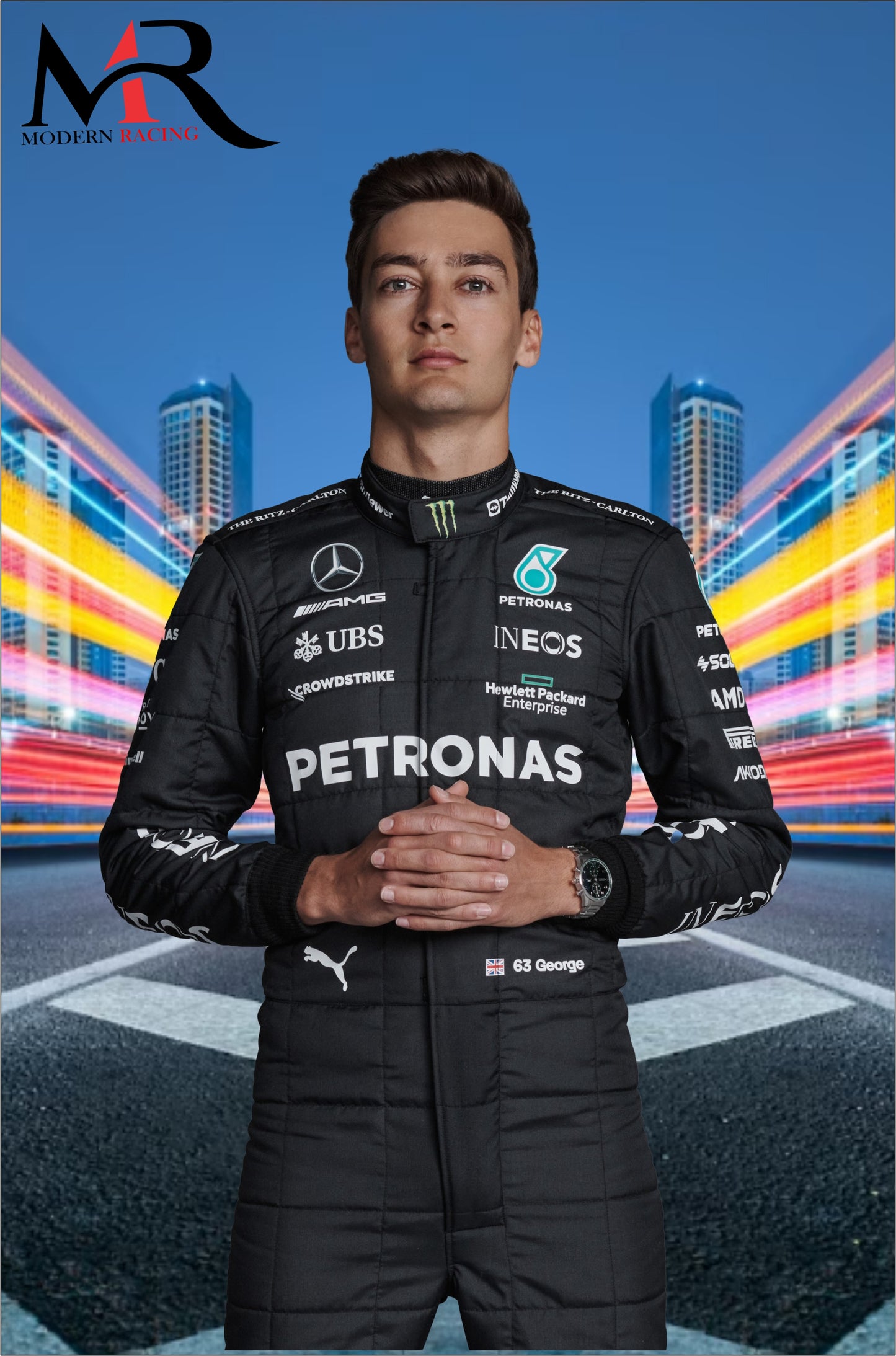 F1 George Russell 2023 Model Suit