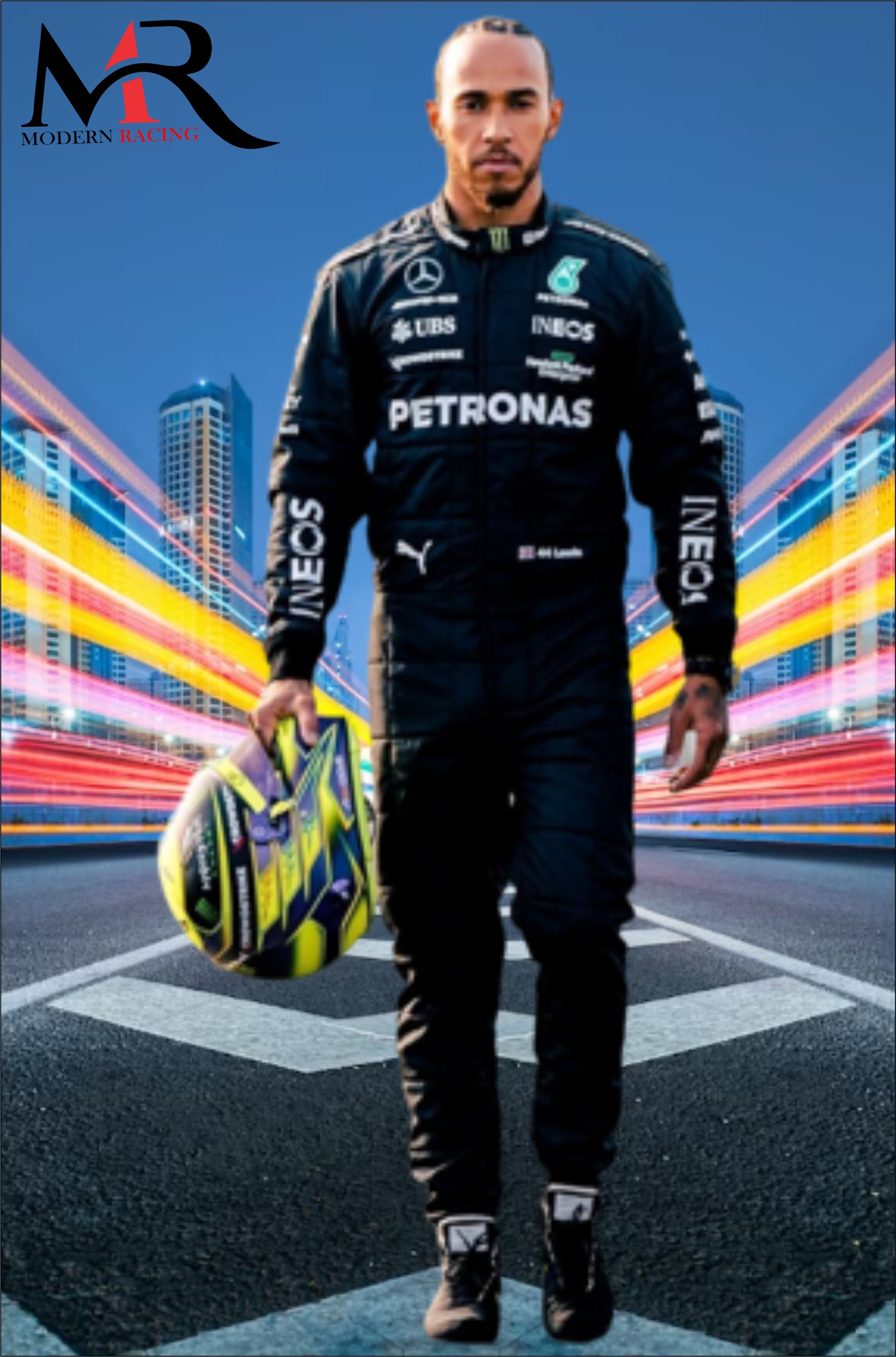 F1 Lewis Hamilton Mercedes AMG 2023 Suit || MODERN RACING – Modern Racing