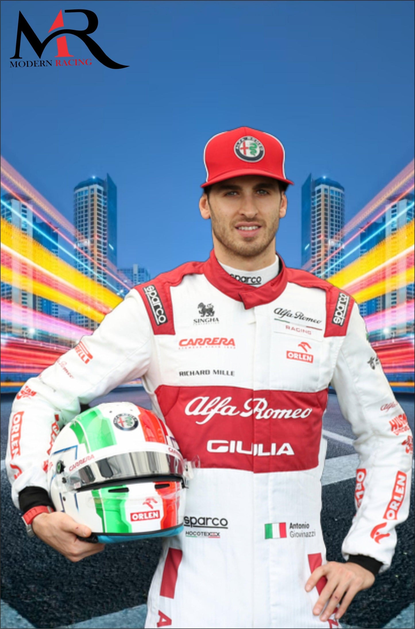 Antonio Giovinazzi Alfa Romeo 2020 F1 Race Suit - Modernracing