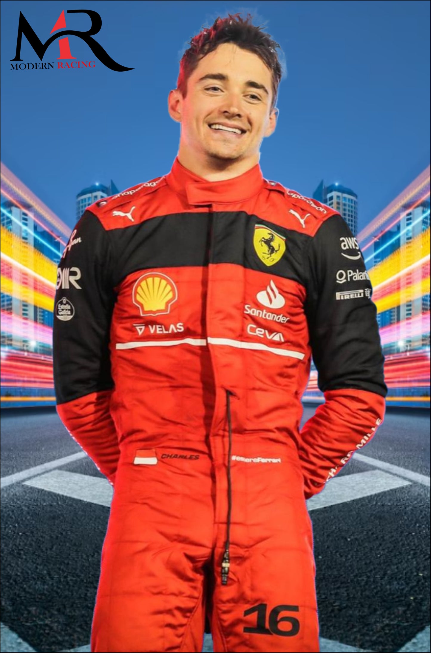 F1 Charles Leclerc 2022 Model Suit