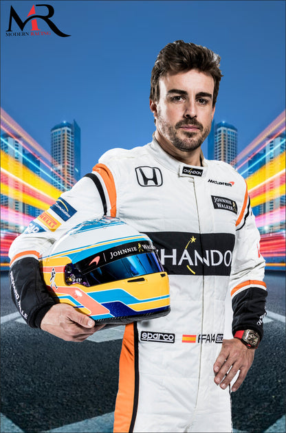 Fernando Alonso McLaren 2017 F1 Race Suit