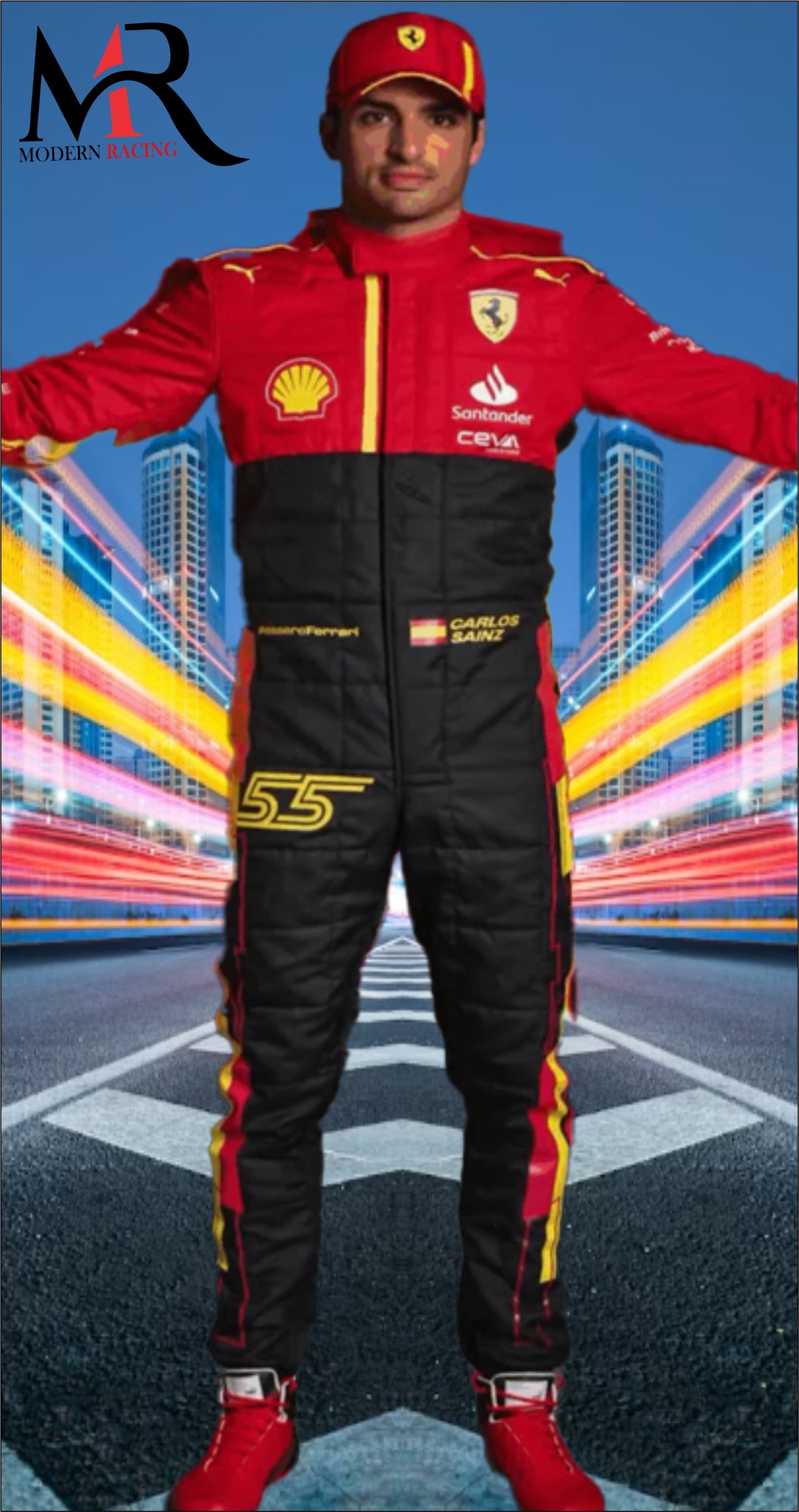 New Carlos Sainz F1 Ferrari Suit 2023