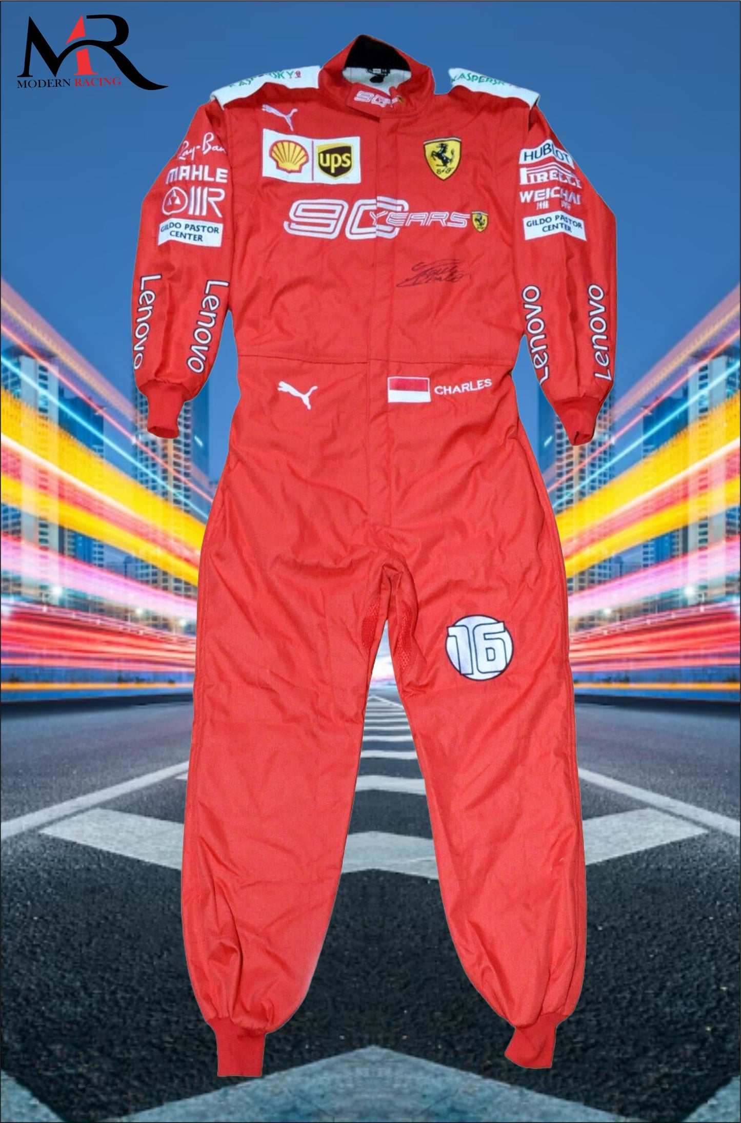 Charles Leclerc 2019 Ferrari 90 Years Race Suit