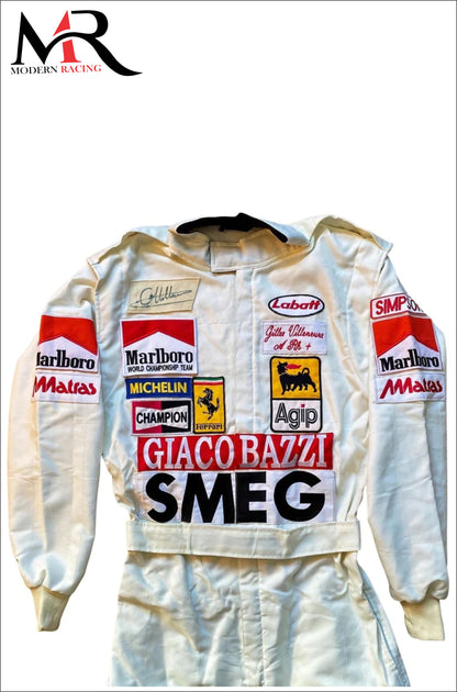 Gilles Villeneuve SMEG 1980 F1 Emdoridery Suit