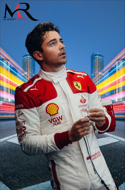 New Charles Leclerc 2023 Monaco GP Suit F1 Replica