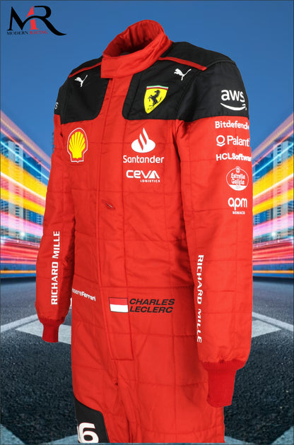 Charles Leclerc 2023 F1 Ferrari Suit