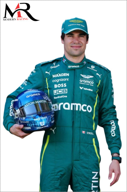 Lance Stroll Aston Martin F1 Suit 2025
