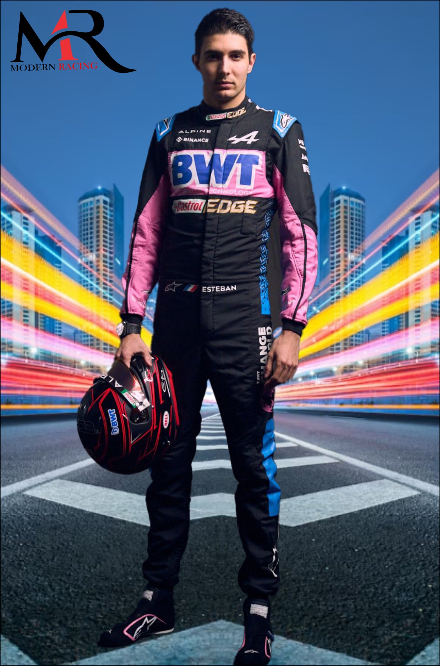 New Esteban Ocon BWT Alpine 2023 F1 Suit