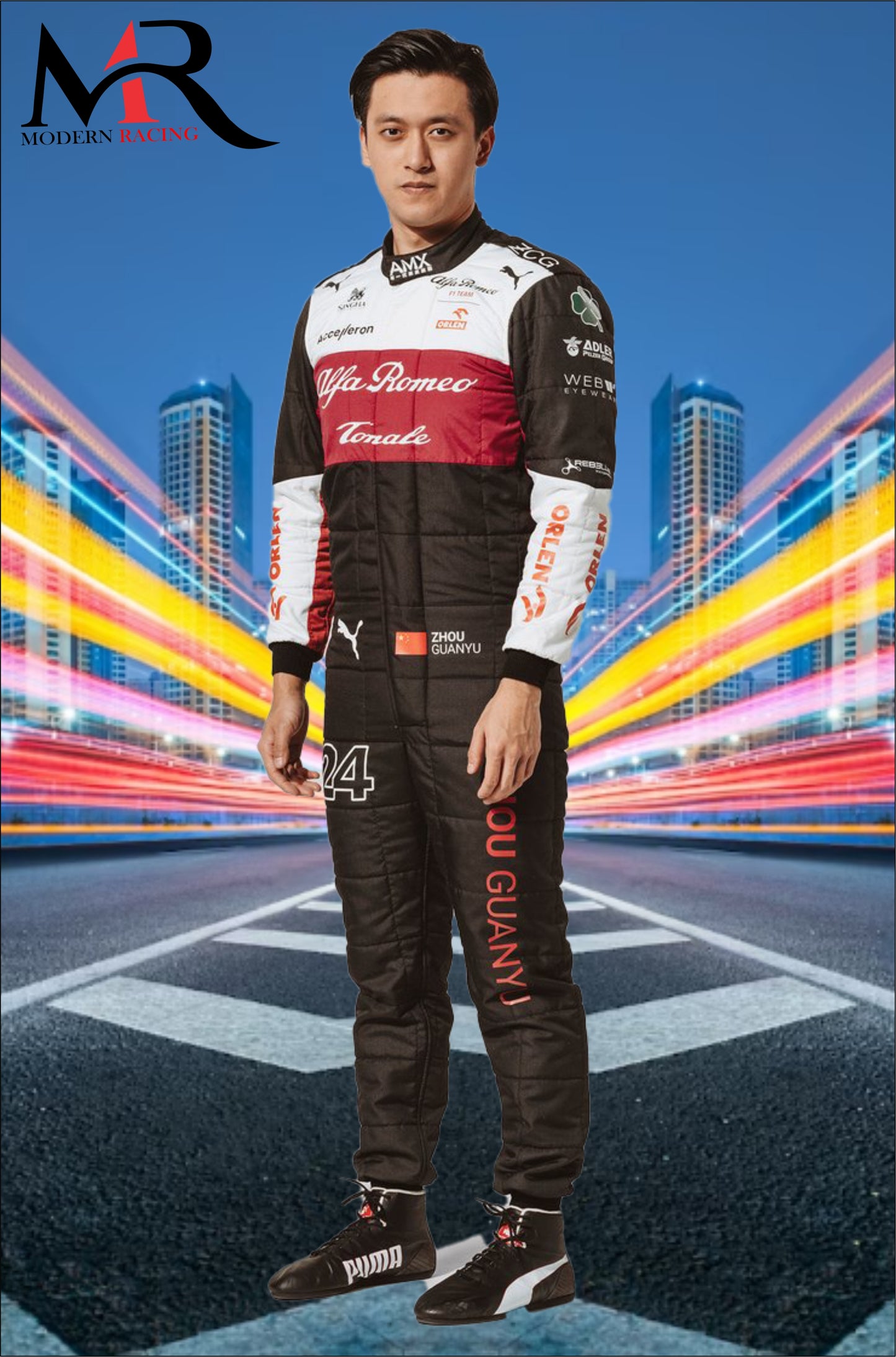 Zhou Guanyu Alfa Romeo 2022 F1 Race Suit