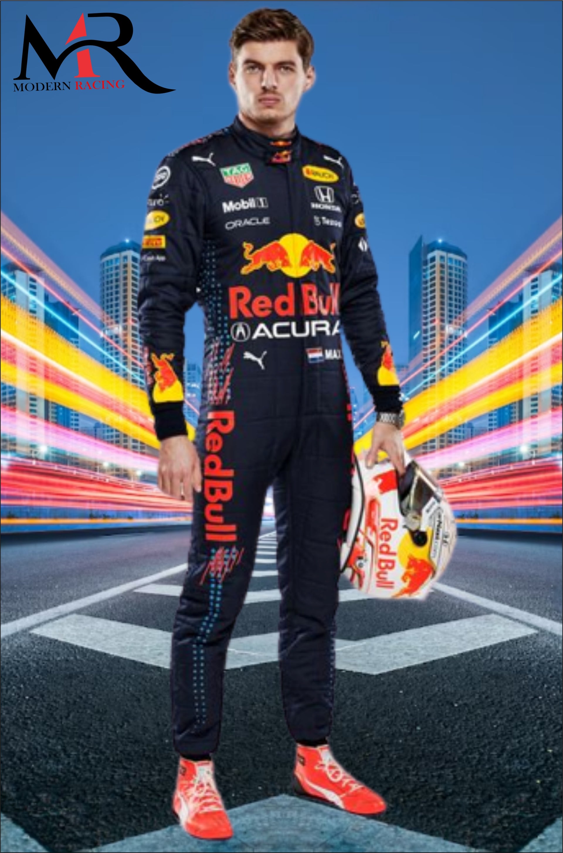 red bull racing dress MAX Verstappen RedBull 2021 F1 Race Suit / MODERN RACING – Modern Racing