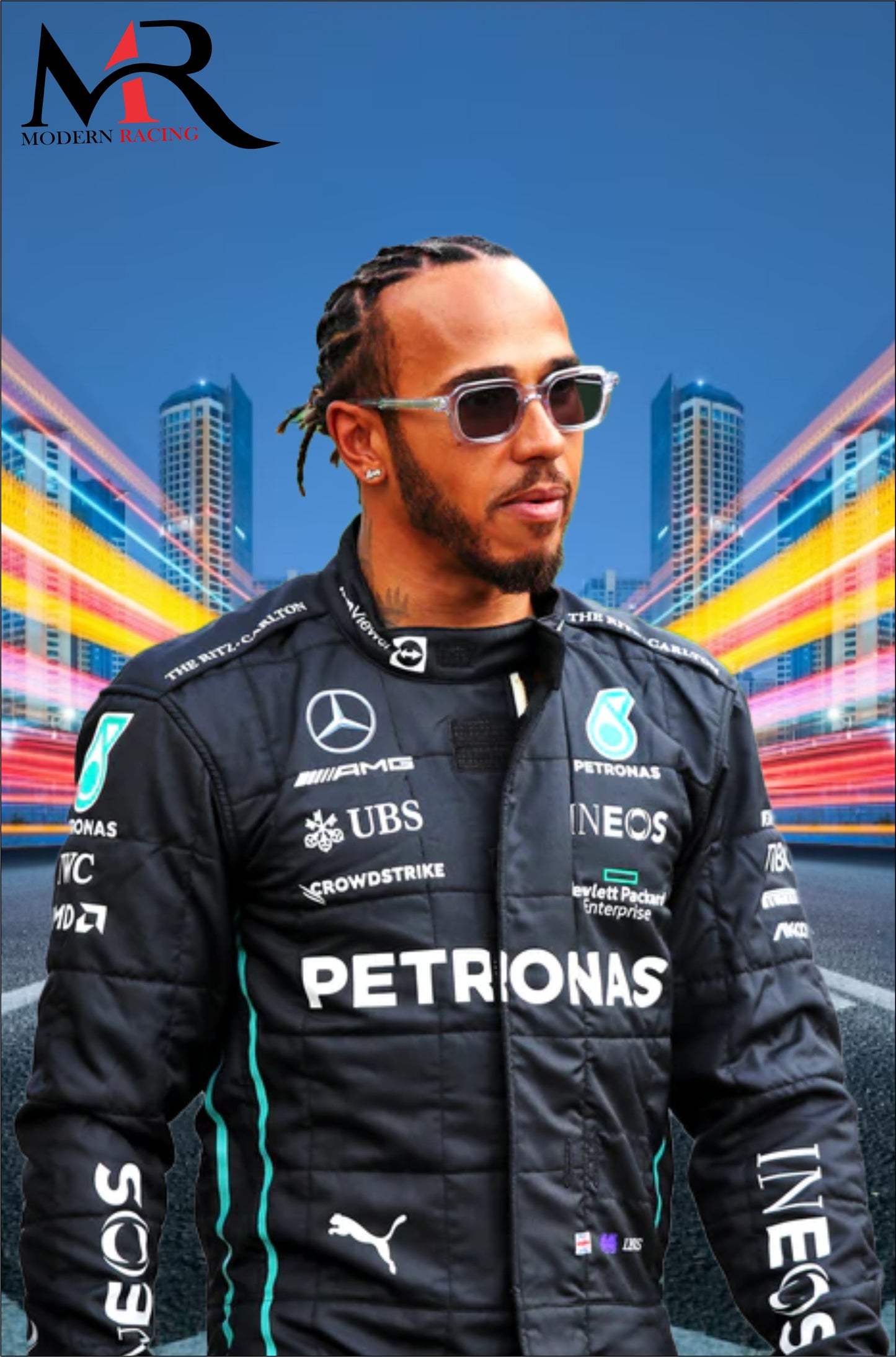 Lewis Hamilton 2022 Model F1 Race Suit