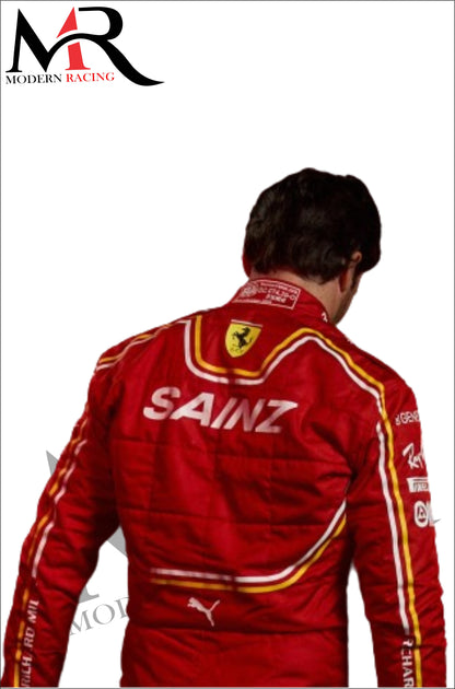 Carlos Sainz F1 Ferrari Racing Suit 2024