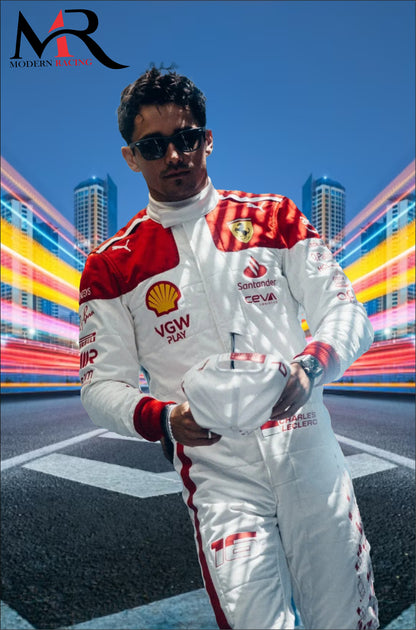 New Charles Leclerc 2023 Monaco GP Suit F1 Replica