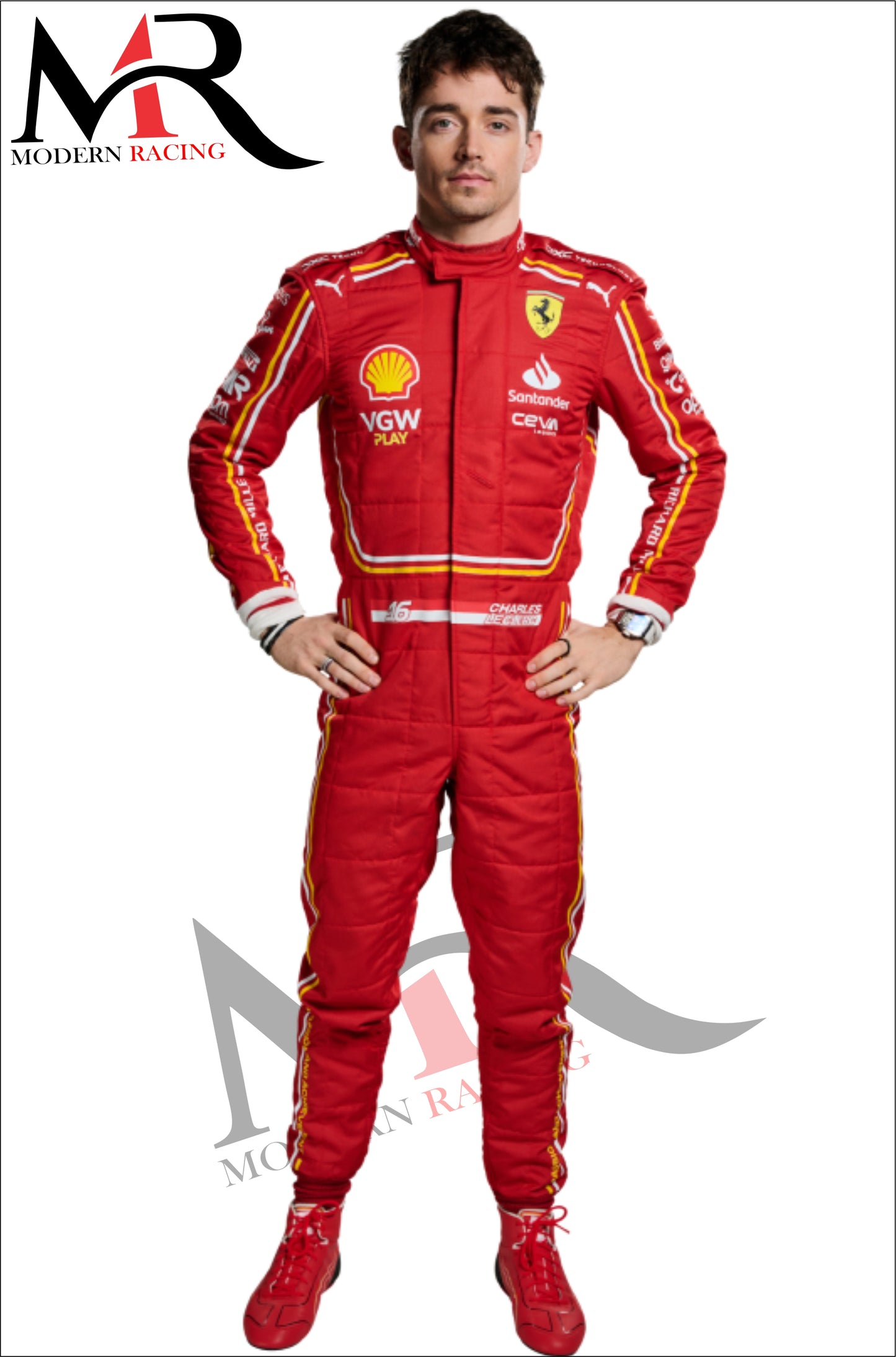 2024 CHARLES LECLERC F1 FERRARI RACE SUIT