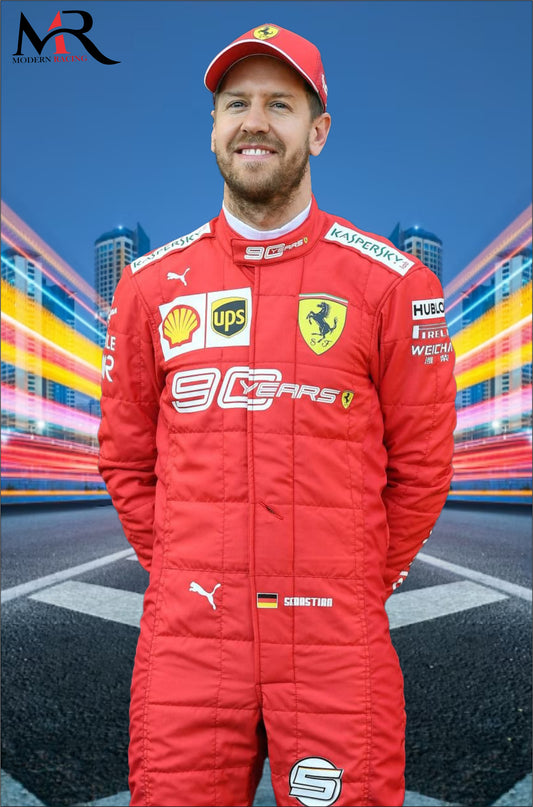 Sebastian Vettel 2019 Ferrari 90 Years Race Suit