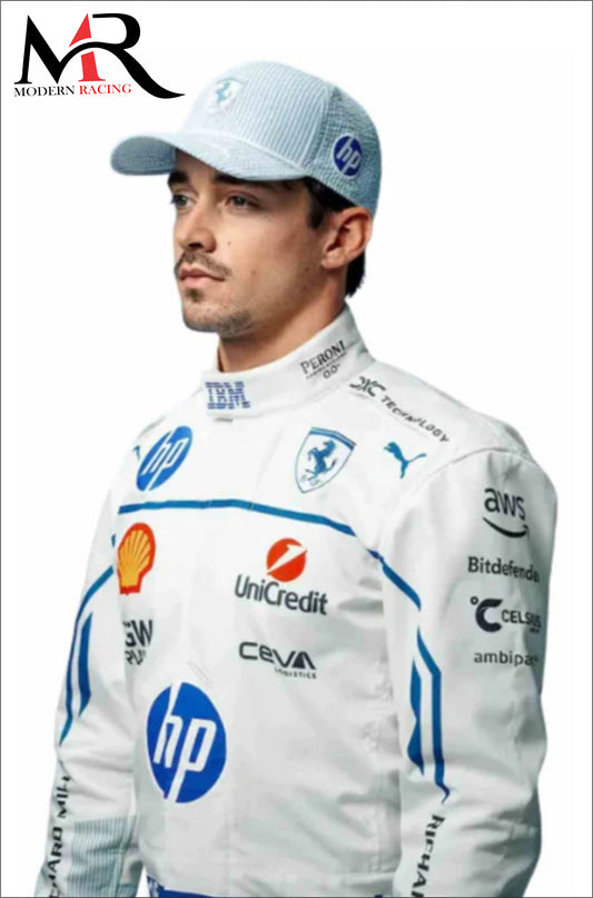 CHARLES LECLERC MONACO GP F1 FERRARI SUIT 2025