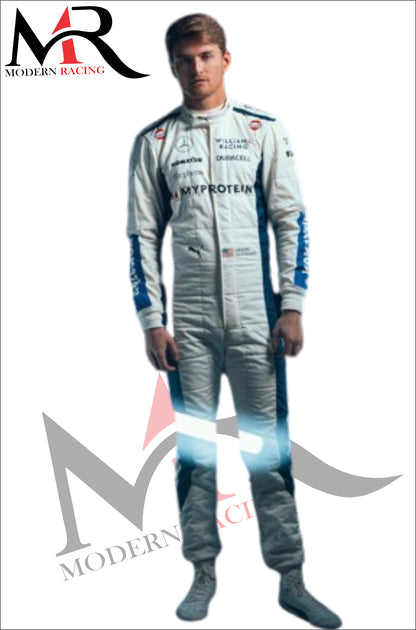 New LOGAN SARGEANT 2024 F1 RACE SUIT-WILLIAMS RACING