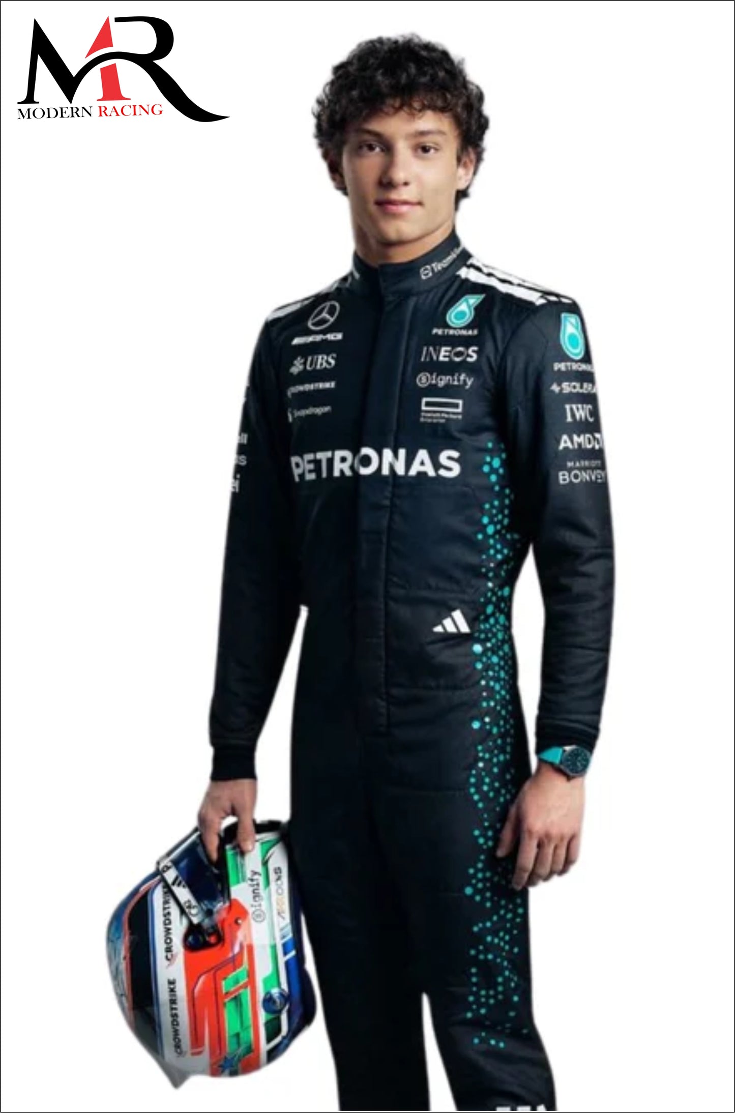 KIMI ANTONELLI MERCEDES F1 SUIT 2025