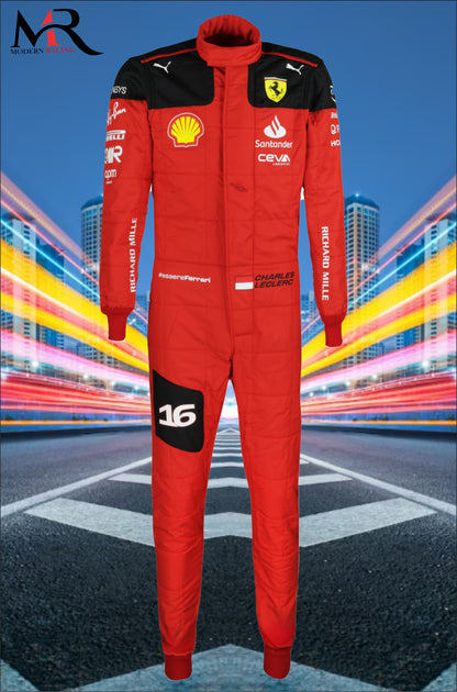 Charles Leclerc 2023 F1 Ferrari Suit