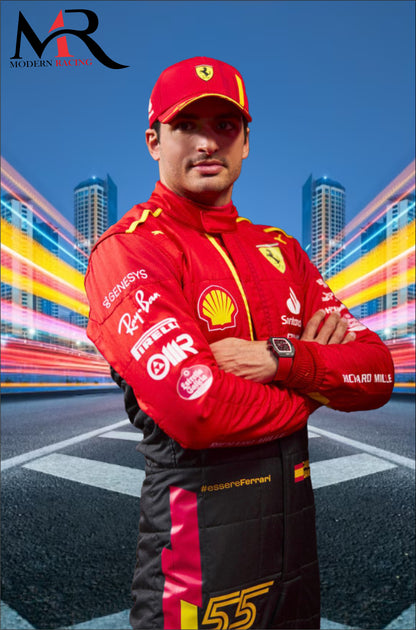 New Carlos Sainz F1 Ferrari Suit 2023