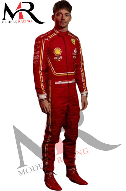 2024 CHARLES LECLERC F1 FERRARI RACE SUIT