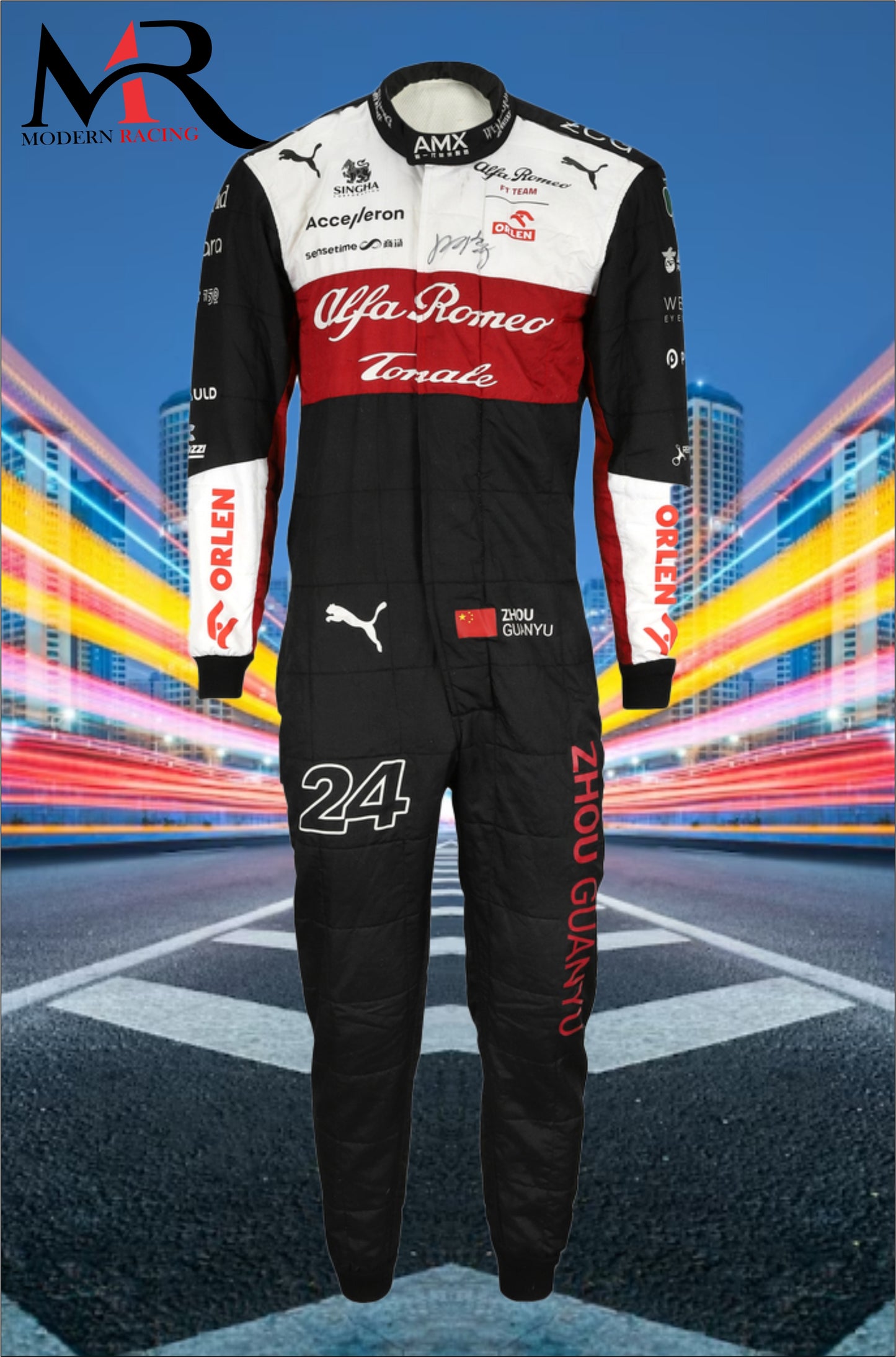 Zhou Guanyu Alfa Romeo 2022 F1 Race Suit