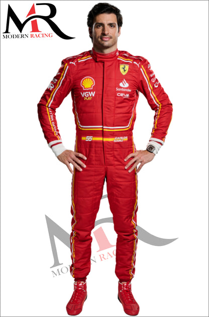 Carlos Sainz F1 Ferrari Racing Suit 2024