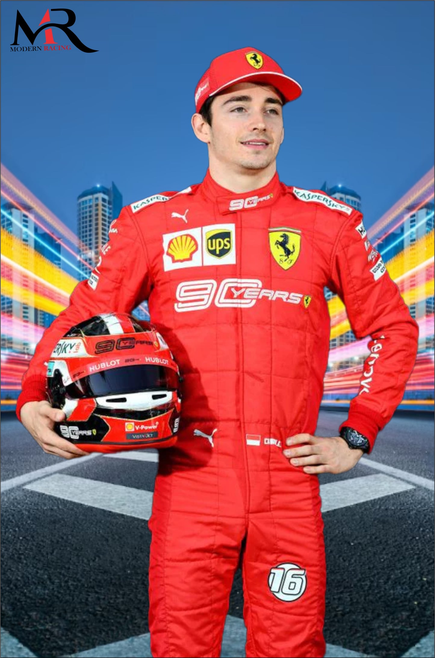 Charles Leclerc 2019 Ferrari 90 Years Race Suit