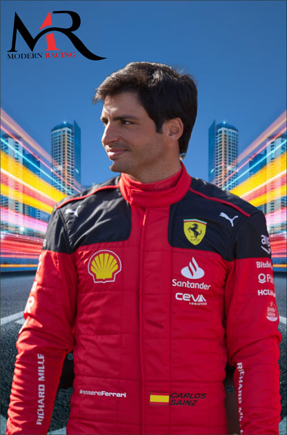 F1 Carlos Sianz 2023 Model Ferrari Suit