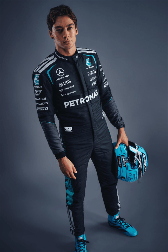2026 George Russell Mercedes Replica F1 Team Race Suit