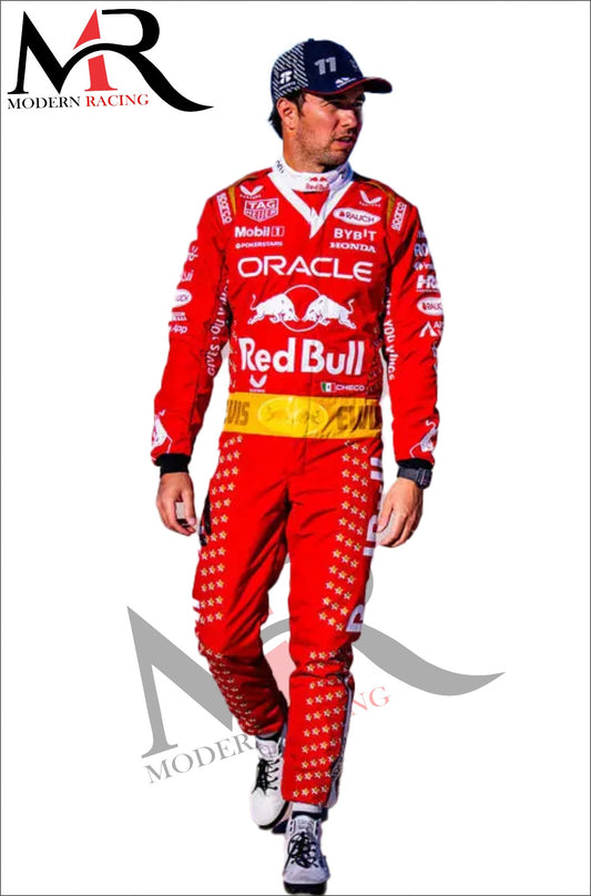 New Sergio Perez Las Vegas Grand Prix Red bull 2023 Race Suit