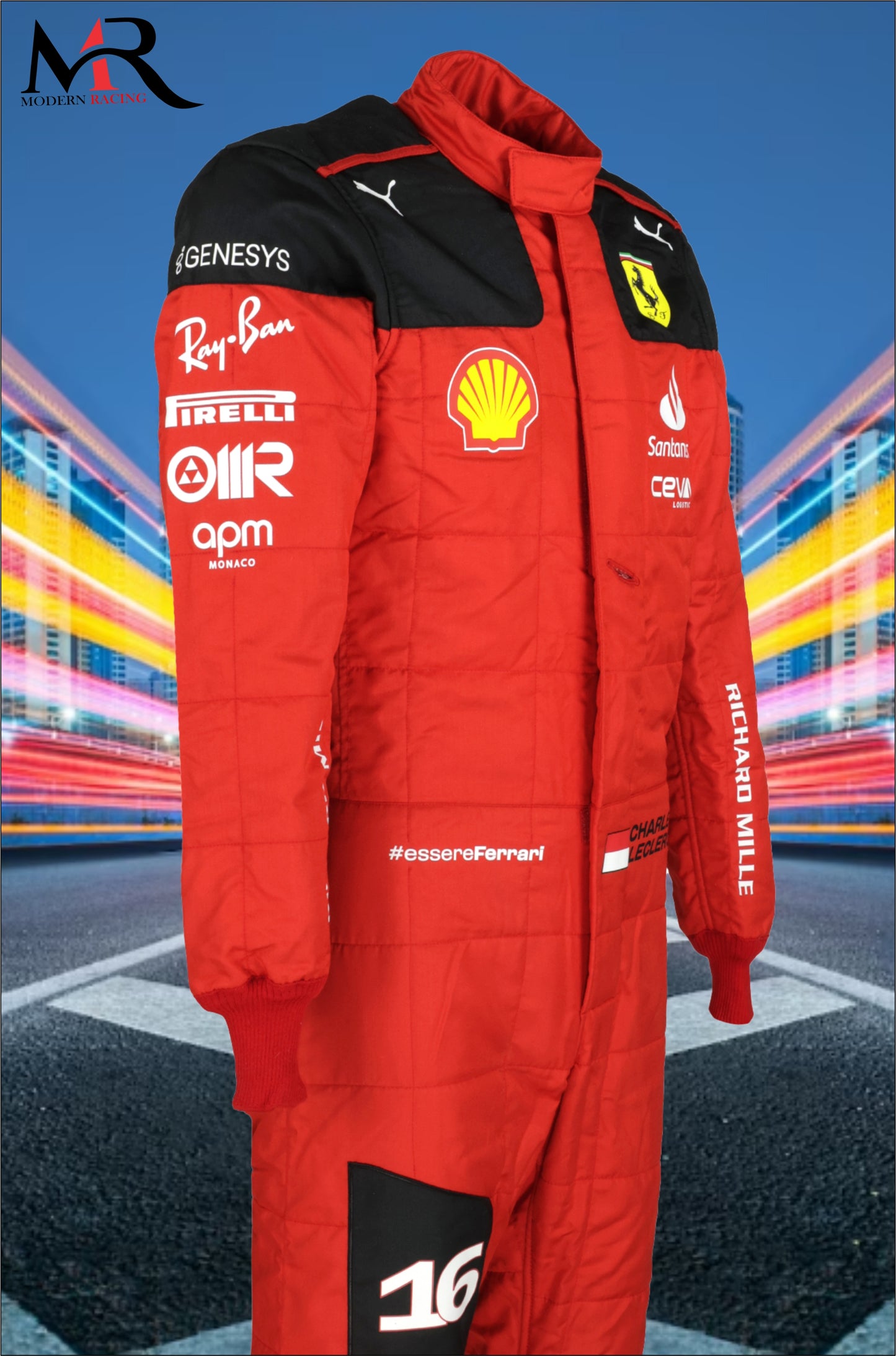 Charles Leclerc 2023 F1 Ferrari Suit