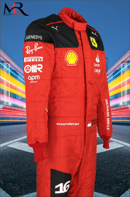 Charles Leclerc 2023 F1 Ferrari Suit