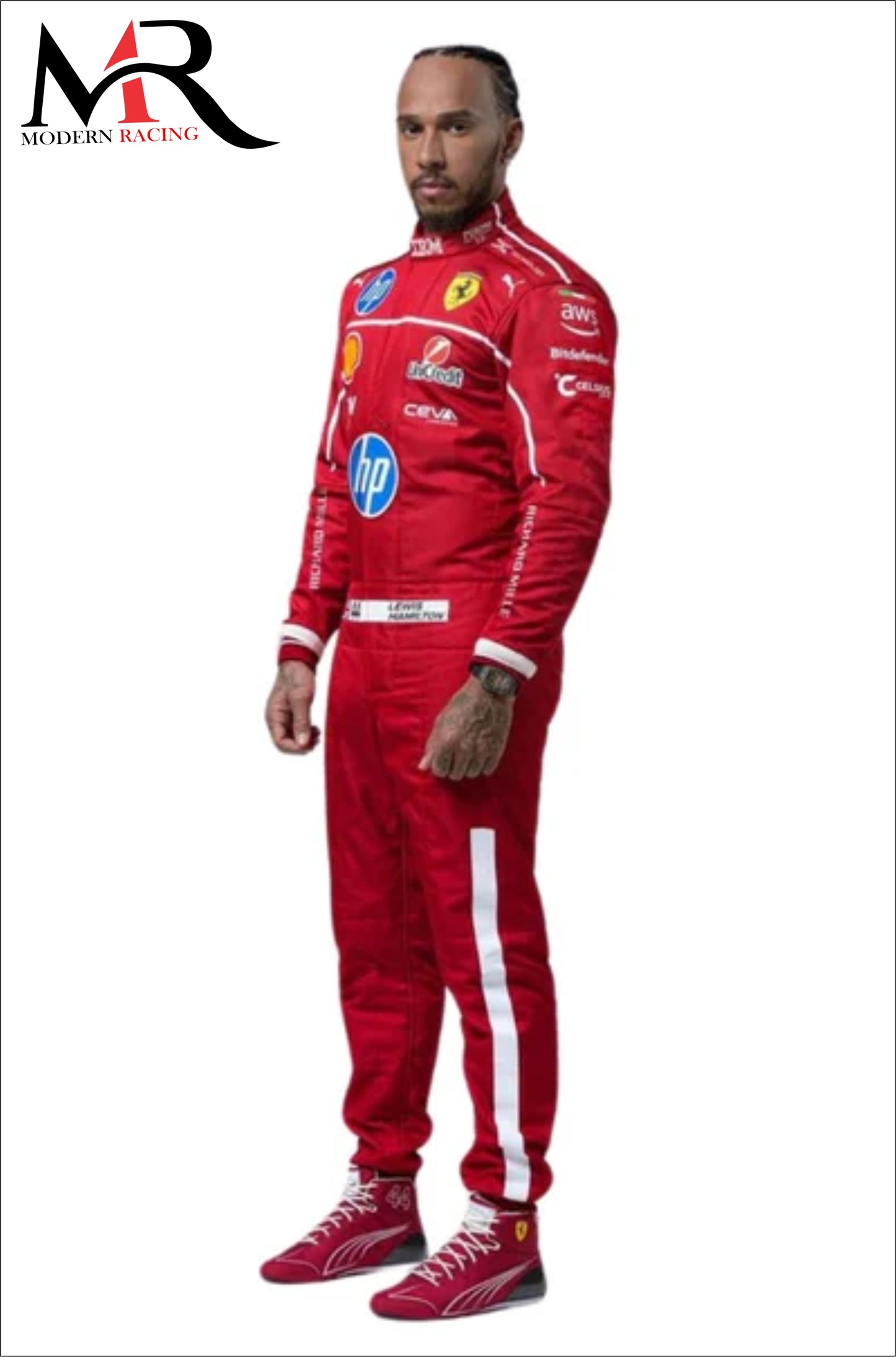 Lewis Hamilton F1 FERRARI SUIT 2025