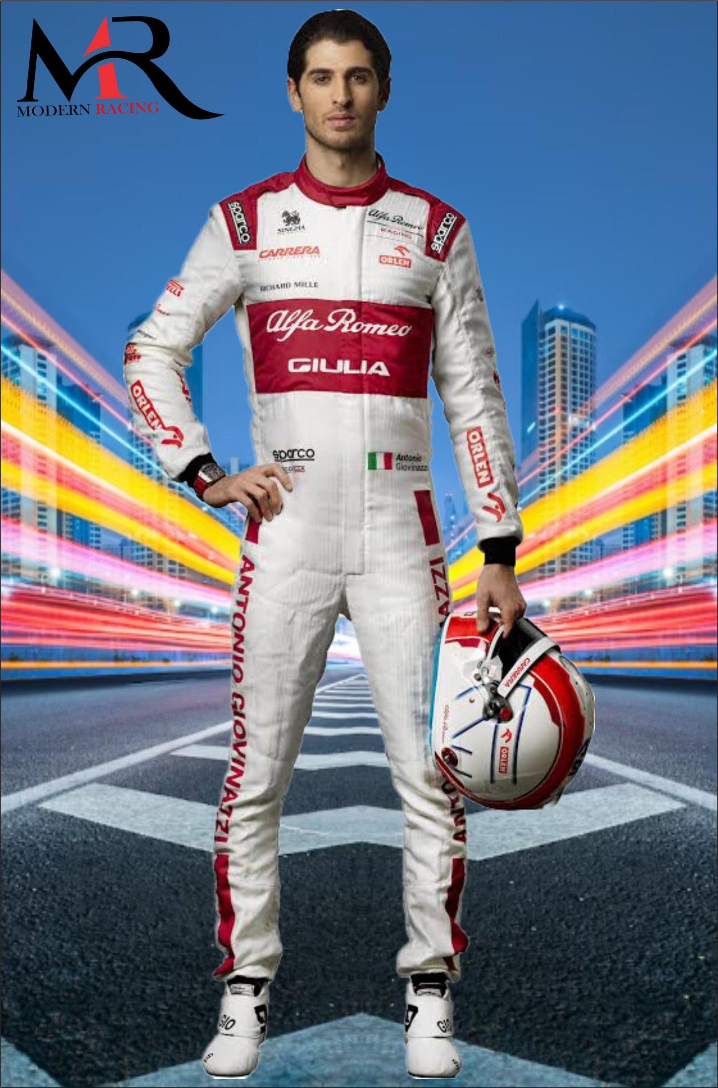 Antonio Giovinazzi Alfa Romeo 2020 F1 Race Suit - Modernracing