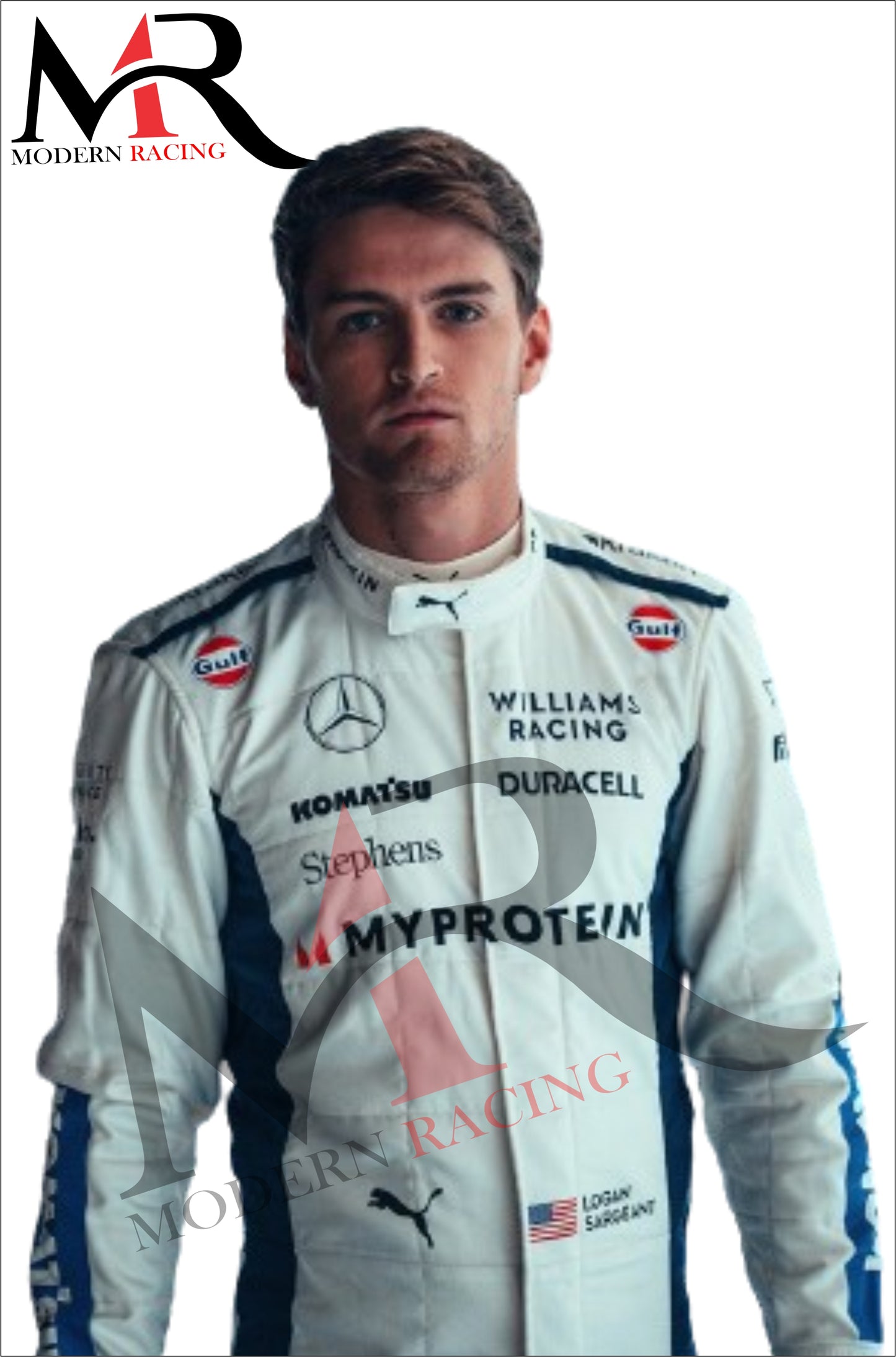 New LOGAN SARGEANT 2024 F1 RACE SUIT-WILLIAMS RACING